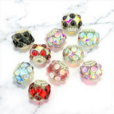 18mm Star and round Rhinestone Beads(5pcs)
